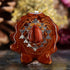 Red Tiger's Eye with Silver Sri Yantra