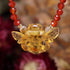 Amber Bee Beaded Choker Necklace