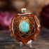 Amazonite with Gold Seed of Life