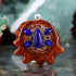 Lapis Lazuli with Silver Seed of Life and Merkaba Multi-Stone