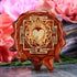 Natural with Gold Kali Yantra Heart