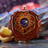 Crushed Lapis (Glows) with Gold Seed of Life and Front Om