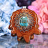 Blue Mohave Turquoise with Silver Crown (7th) Chakra