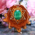 Malachite with Silver Merkaba and Back Om