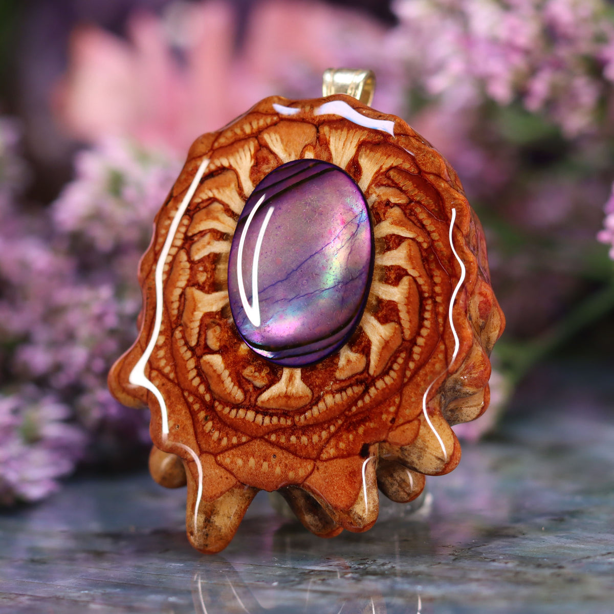 Purple Paua Shell – Third Eye Pinecones