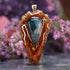 Moss Agate Teardrop