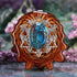 Shattuckite with Silver 64 Star Tetrahedron