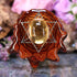Citrine with Silver Merkaba