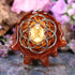 Citrine with Silver Seed of Life