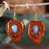 Australian Blue Opal Teardrop Pendant Earrings