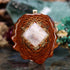 Moonstone with Gold 64 Star Tetrahedron