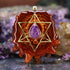 Charoite with Gold Merkaba