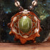 Jade with Gold Seed of Life Multi-Stone Baby Sinew