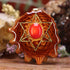 Red Coral with Gold Merkaba