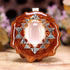 Rose Quartz with Silver Sri Yantra