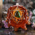 Ammolite with Gold Merkaba
