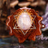 Moonstone with Silver Merkaba