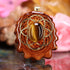 Yellow Tiger's Eye with Gold Seed of Life