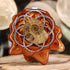 Ammonite with Silver Seed of Life