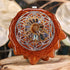 Abalone-Inlaid Ammonite with Silver Flower of Life