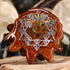 Opal-Inlaid Ammonite with Silver 64 Star Tetrahedron