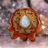 Aquamarine with Gold Kali Yantra