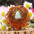 Variscite with Gold Sri Yantra