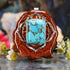 Blue Mohave Turquoise with SIlver Root (1st) Chakra