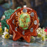 Green Mohave Turquoise with Silver Moon Cycle