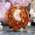 Moonstone Crescent with Gold Moon Cycle