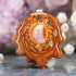 Moonstone Crescent with Gold Moon Cycle