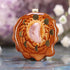 Moonstone Crescent with Gold Moon Cycle