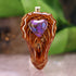 Purple Mohave Turquoise Heart Teardrop