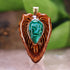 Chrysocolla with Malachite Teardrop