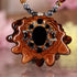 Onyx with Silver Sri Yantra Multi-Stone Beaded Necklace