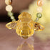 Amber Bee Beaded Choker Necklace