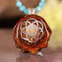 Sterling Opal with Silver Seed of Life Beaded Choker Necklace