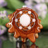 White Opal with Silver Seed of Life Multi-Stone
