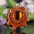 Amber with Gold Seed of Life Multi-Stone