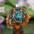 Chrysocolla with Silver Seed of Life and Merkaba Multi-Stone