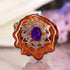 Purple Paua Shell with Silver 64 Star Tetrahedron