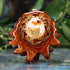 Mexican Fire Opal with Gold Seed of Life