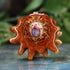 Mexican Fire Opal with Gold Merkaba