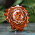Mexican Fire Opal with Silver Seed of Life