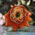 Ammolite with Gold Seed of Life