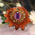 Amethyst with Gold Sri Yantra