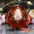 Moonstone with Gold Merkaba