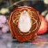 Moonstone with Gold Seed of Life