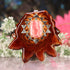 Rhodochrosite with Silver Sri Yantra
