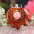 Rhodochrosite with Silver Seed of Life
